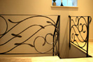 bespoke flowing steel balustrade