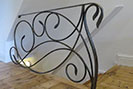 Art Nouveau inspired metal balustrade