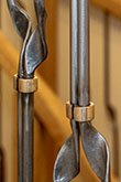 A collar joint used for stair balustrades