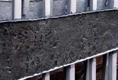The texture of this steel band is highlighted by the hand rubbed graphite paint finish used