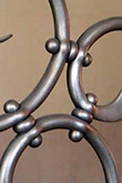 Stair bannisters with ball nut joinery