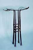 A contemporary table inspired by Japanese pagodas