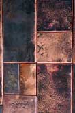 Retriculated copper tiles