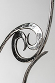 Polished stainless steel sculpture