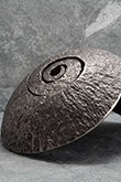 Textured metal bowl