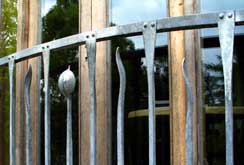 Weathered galvanised steel