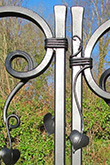wrapped joinery used with a pair of driveway gates