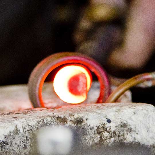 water cooled coils  induction forge coils