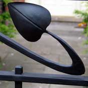 forged art nouveau detailng