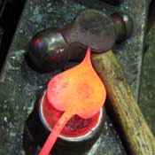ball pein hammer and swage