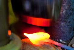 power hammer forging a leaf