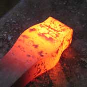 upset swelling forged flat