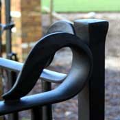 upset railing posts